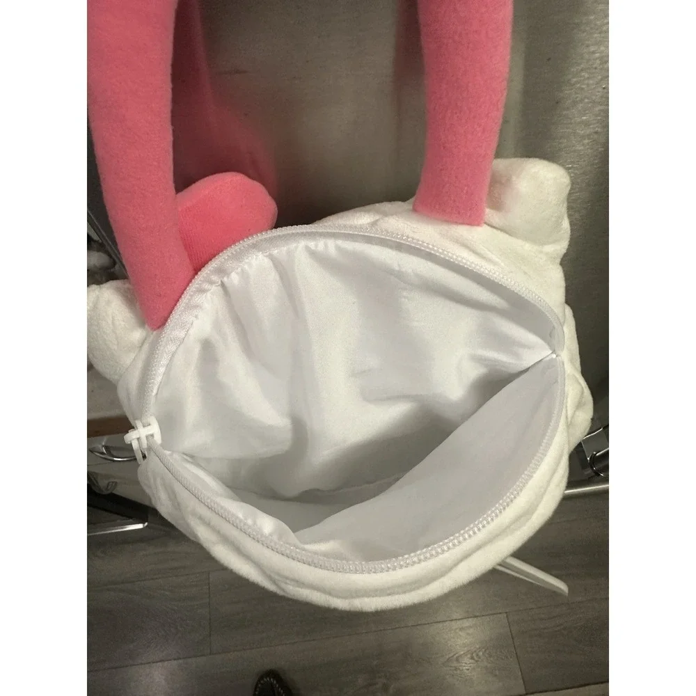 Sanrio‎ Hello Kitty Plush Purse Zip Closure Fits Phone+ Excellent Condition